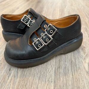 Dr. Martens vintage triple buckle Mary Jane shoes